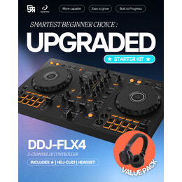 DJ Bundle | DDJ-FLX4 2-Channel DJ Controller x HDJ-CUE1 Headphones